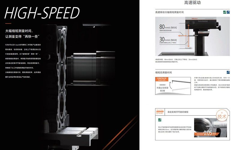 三丰FTS-L4S3000倾角45°防撞型表面粗糙度轮廓测量机s005